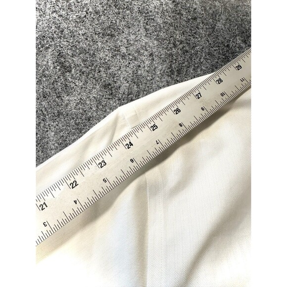 John W Nordstrom Mens Dress Shirt Size 34 35 White Cotton Long Sleeve Office - Picture 7 of 12